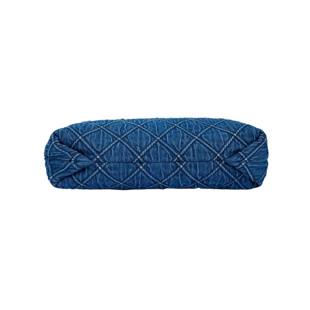 Tory Burch Fleming gesteppte Stoff-Umhängetasche Damen Taschen Denim-Blau 167752-426