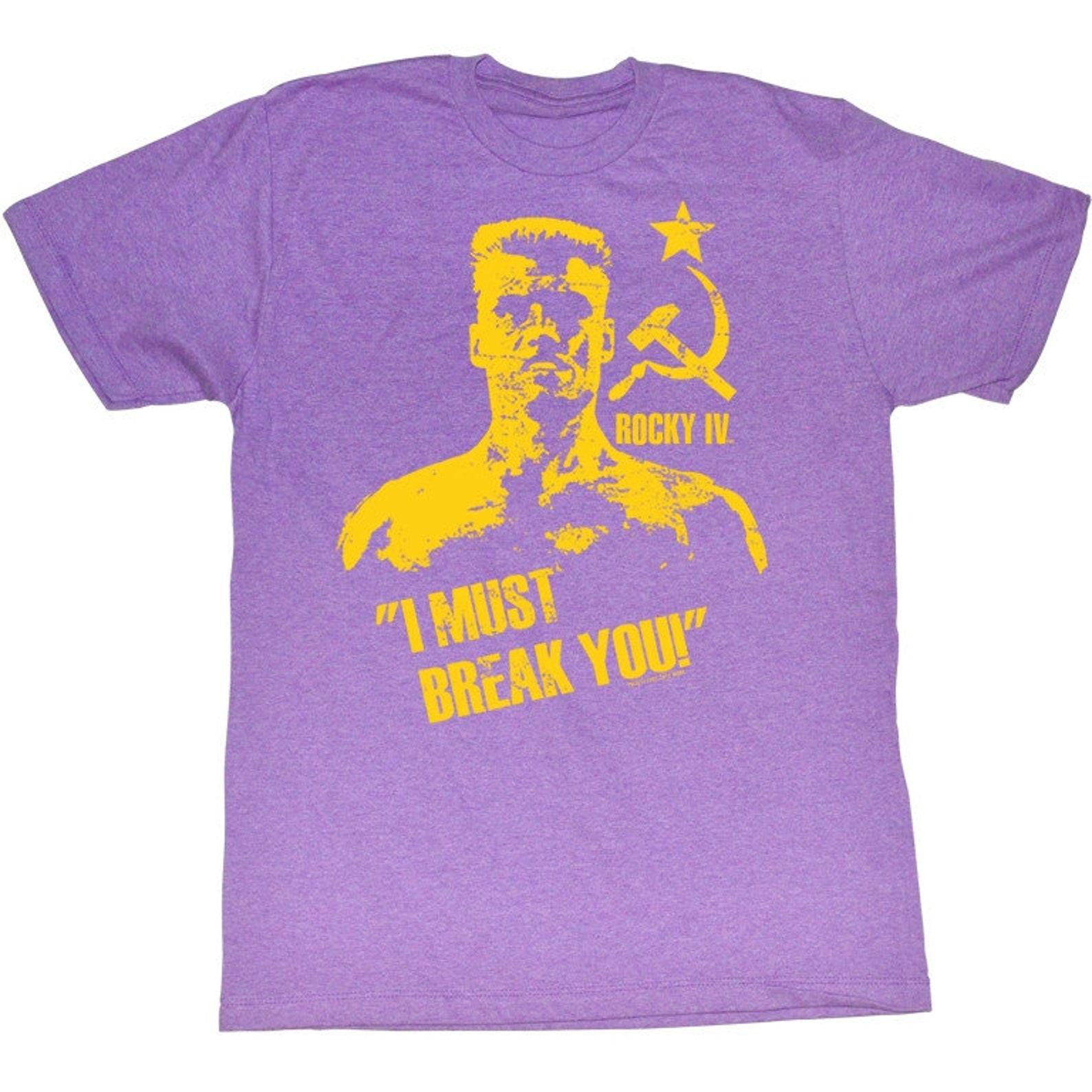 Rocky Break You Neon Purple Heather T-Shirt S