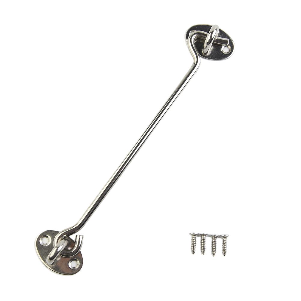 Stainless Steel Catch for Doors and Gates Cabin Hook and Eye Latch Lock for Agricultural and Home Applications