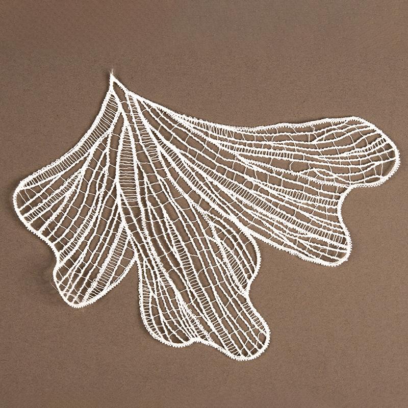 Fish Thread Eyelash Embroidery Lace Cloth Sticker Water-Soluble Hollow Lace Piece Flower Embroidery Piece Wedding Dress Accessories
