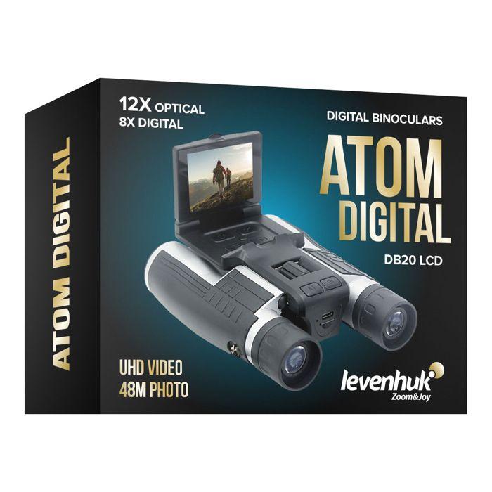 Jumelles Numériques LCD - Levenhuk Atom Digital DB20 - 12x - Écran Rabattable - Enregistreur Vidéo