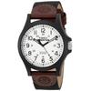 Timex TW4B08200 Expedition Acadia Mens Watch Black Brown White Leather Nylon Strap