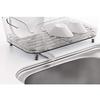 Pearl Metal Dish Drainer Rack Set (Clear), 38cm Wide X 24cm Deep X 15cm High, Acrylic, HB-3731