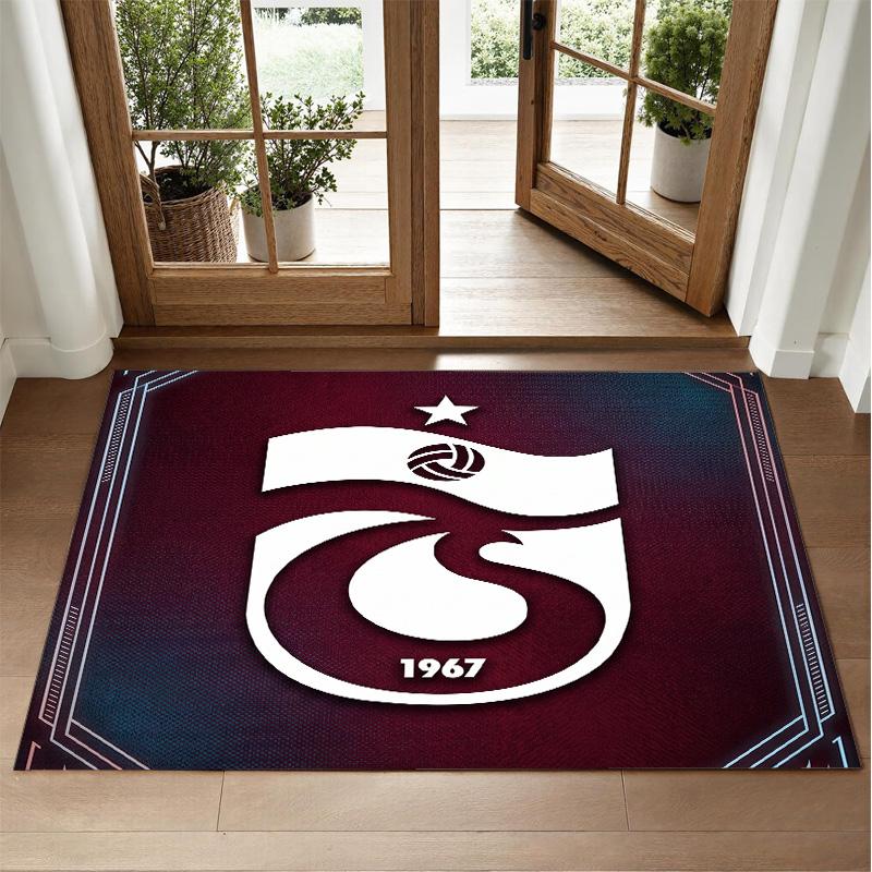 Trabzonspor FC Design Kristall-Samt-Teppich Weiche Dekorationsmatte für Schlafzimmer Eingang