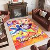 Personalized Crystal Velvet Carpet Custom Name Text,The Amazing Digital Circus Anti Slip Area Rug For Home Decoration