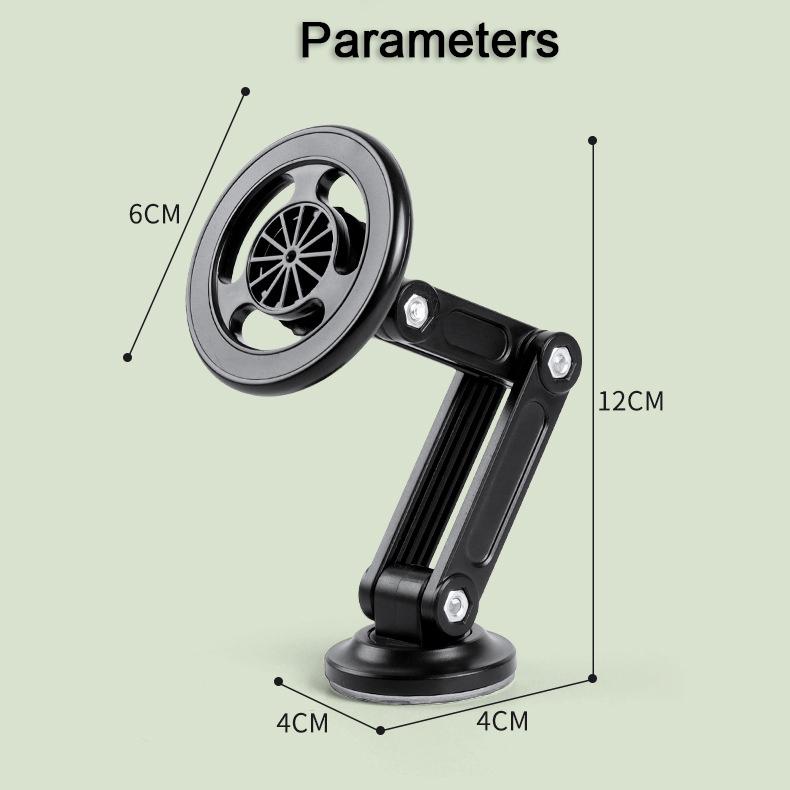 360 Rotation Magnetic Car Phone Holder Flexible Dashboard Window Mount For iPhone 17 16 15 14 13 Pro Max Samsung S25 S24 S23 S22 Xiaomi Support Stand