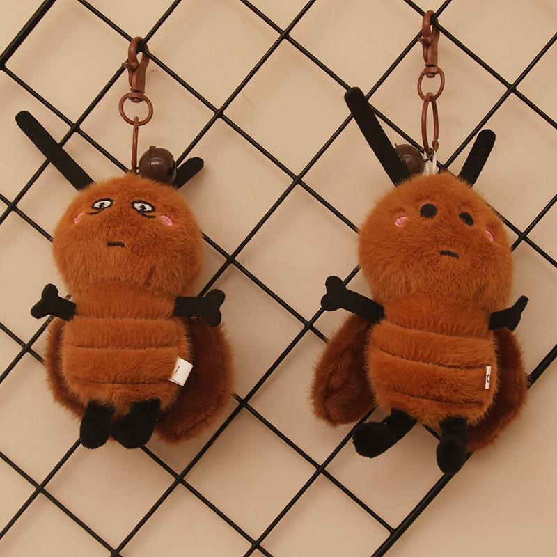Adorable Cockroach Plush Keychain Charm