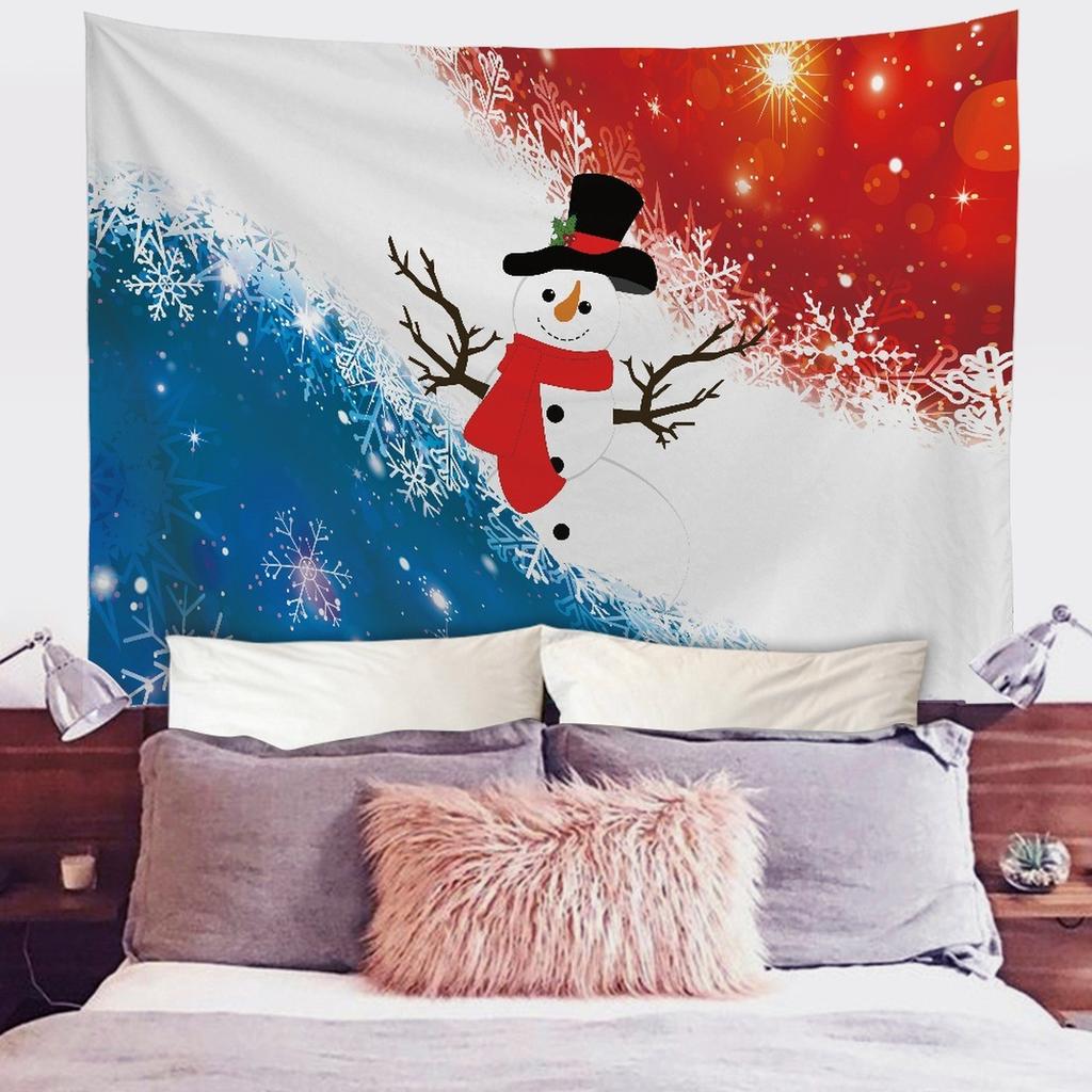 Amazon Weihnachts-Wandteppich Schlafzimmer Weihnachts-Hintergrundtuch Wandteppich Hängestoff Strandtuch