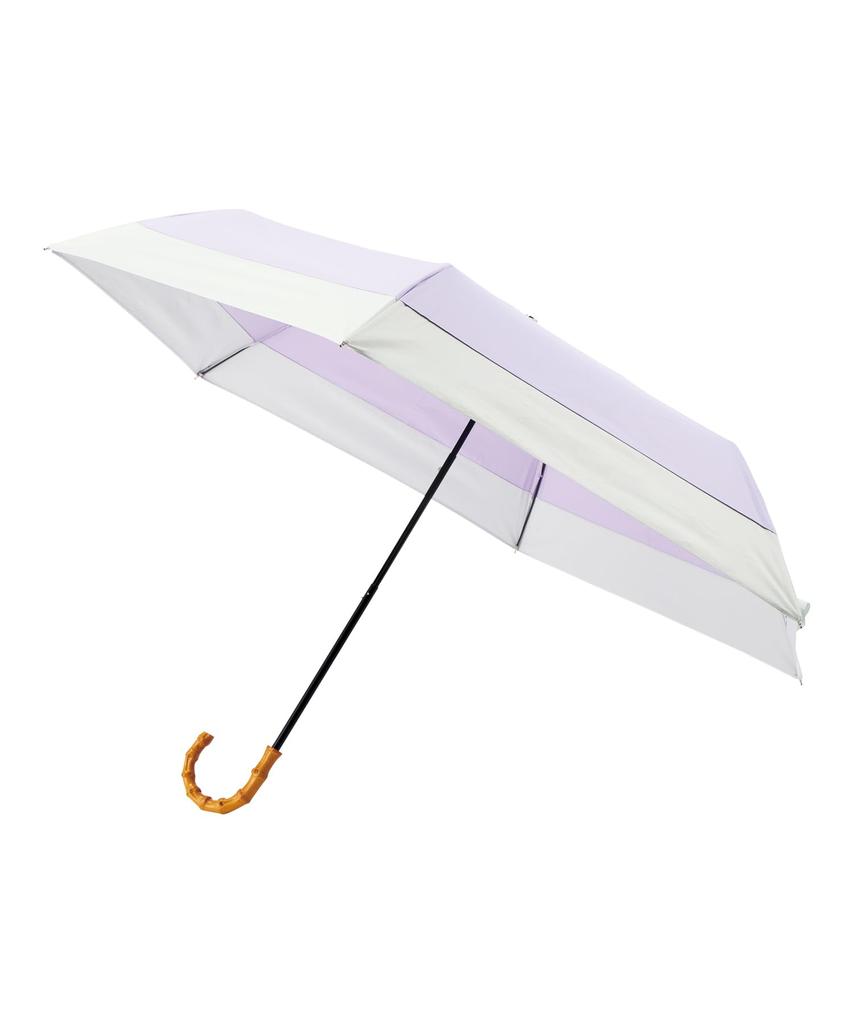 estaa Sun and Rain Solid Heat Sun UV Lavender (Esta) Women's Parasol, Umbrella, Foldable, Color/Two-Tone, Shielding, Protection, Cut, 50cm,