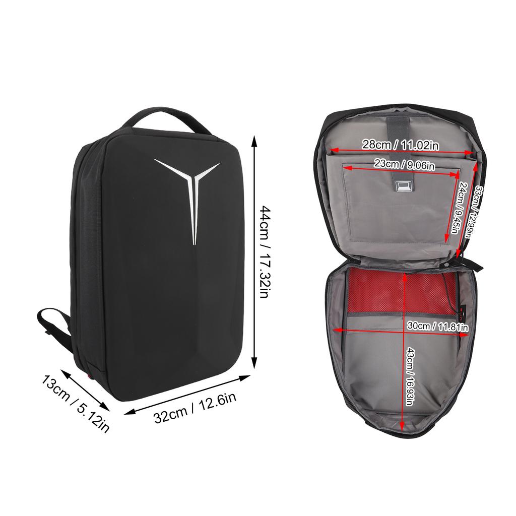 Satellite Travel Bag for Cables Power Supply Kickstand Pipe Adapter Laptop Backpack with USB Charging Port Water Resistant Multi Functional Black