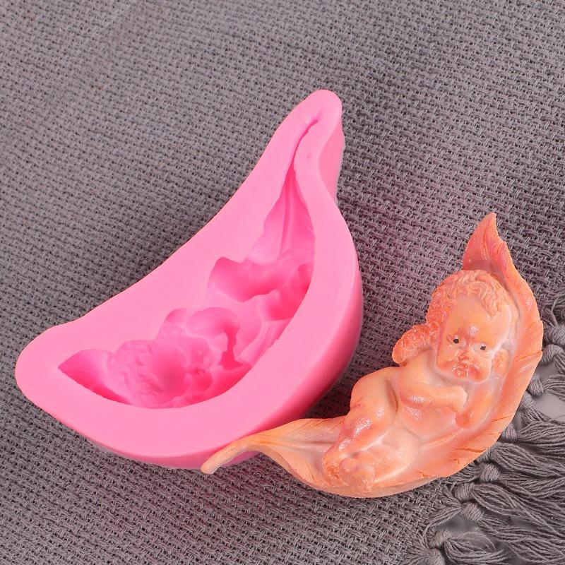 Silicone Cake Chocolate Molds Baby Baby Fondant Cake Mold, Jelly Liquid Silicone Mold DIY Handmade Soap Baking Mold 1pcs