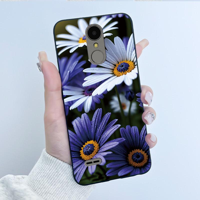 Casing For LG K4 2017 X230/LG K8 2017 X300 Slim Case Aesthetic Luxury Cute Cool Boys Girls Black Matte Soft Silicone Back Cover