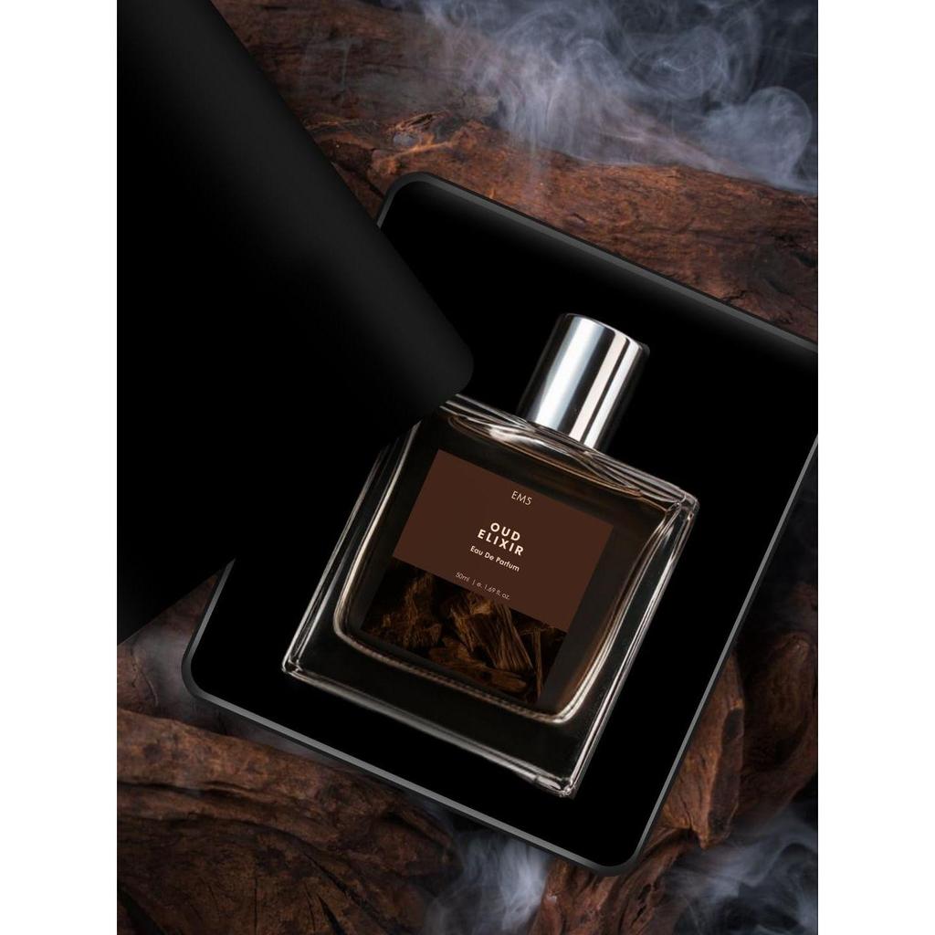 EM5 Oud Elixir Perfume for Men | Warm, Woody, Spicy, Oud Fragrance | Long Lasting Scent | Premium Gift for Him