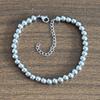 European Fashion 18K Three-Color Stainless Steel Adjustable Beaded Bracelet