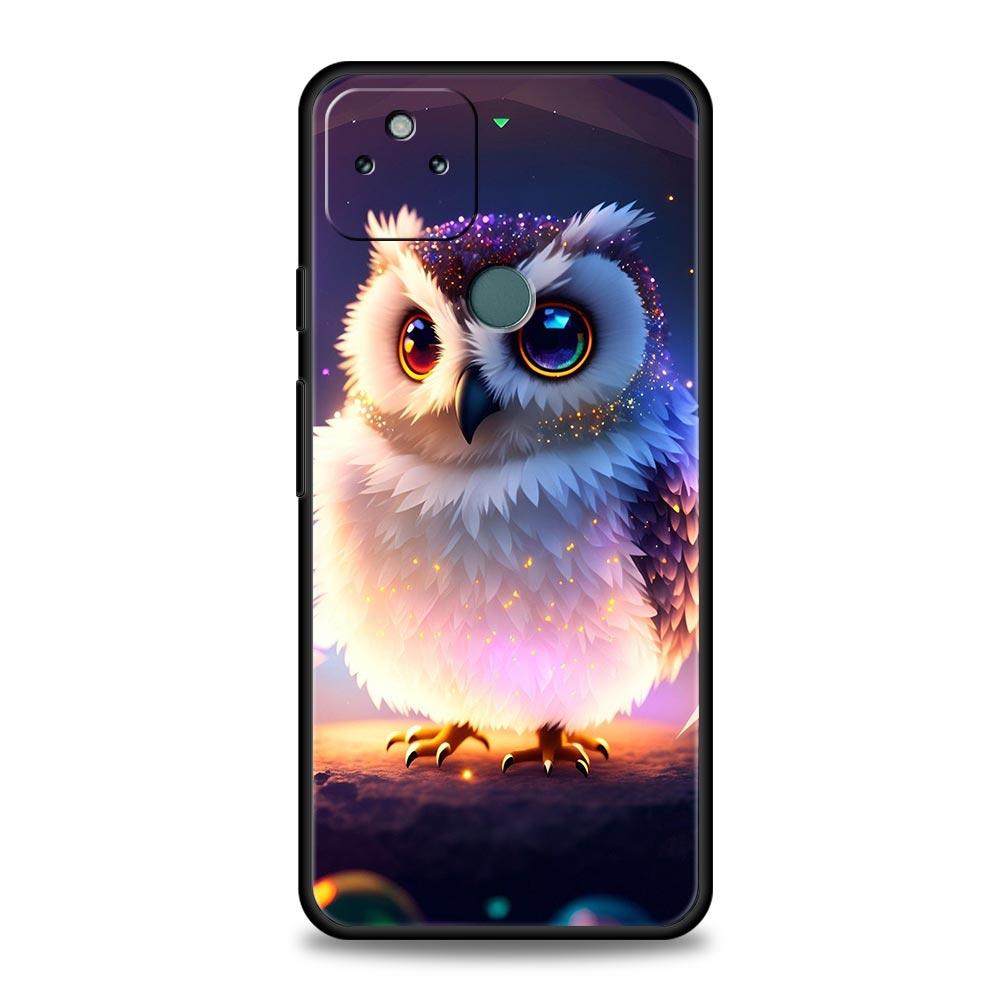 Phone Case Cover for Google Pixel 10 9 8 7 6 7A 6A Pro Shockproof Soft TPU 10 9 Pro XL Shell Capas Fundas Cartoon Cute Owl Bags