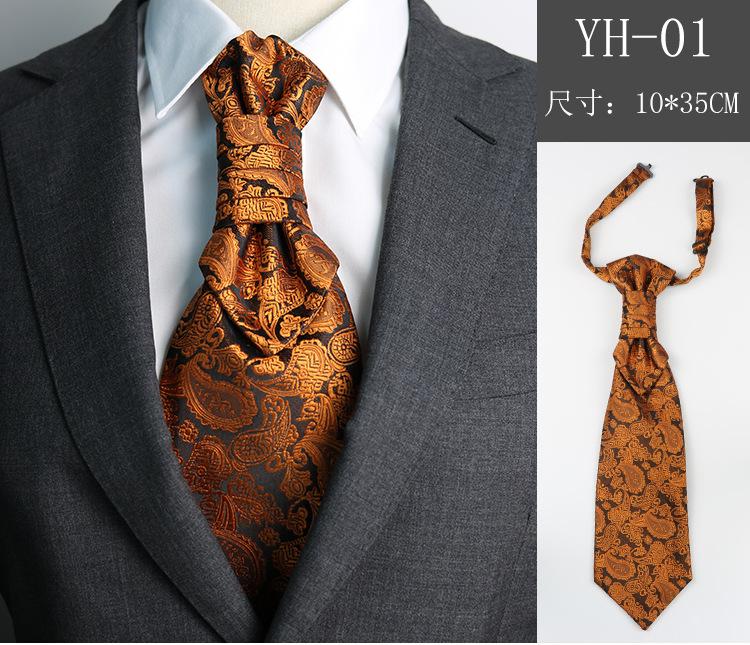 Men'S Tie, Wedding Groom Dinner Meeting Suit Gentleman'S Dress British Burgundy Silk Hong Kong Knot