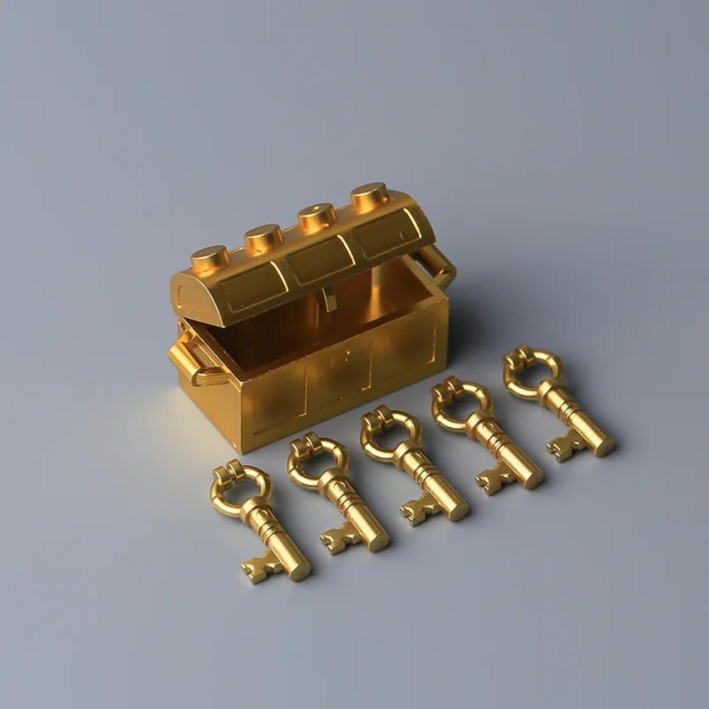 MOC Precious Deposits Building Blocks Treasure Pirate Map Gold Ore Silver Brick Box Diamond Bricks Toys Gift