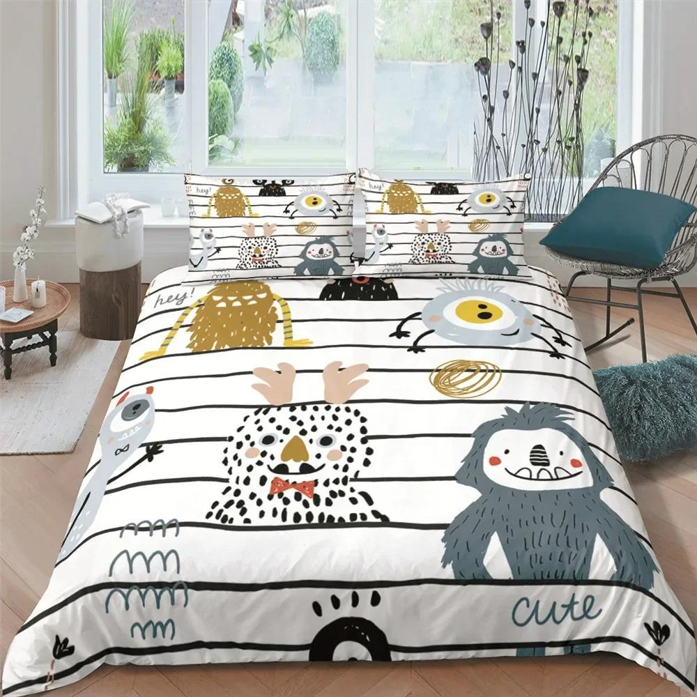 Cartoon Monster Trucks Duvet Cover Exquisite Digital Printing Bedding Set Comforter Bed Youth Home Decor Kids Girl Boys Gift