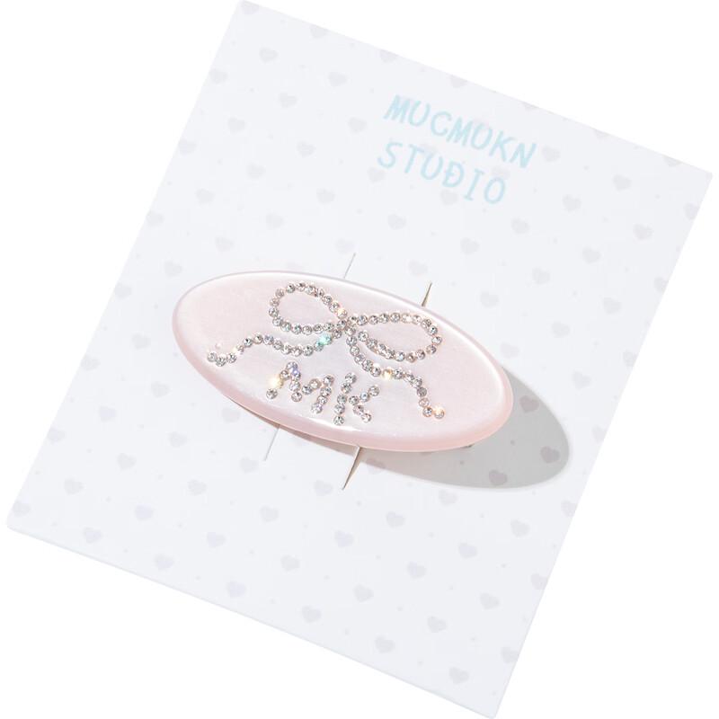 Mucmukn Girls  Shiny Diamond Acetate Bow Hair Clip