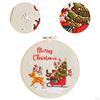 Christmas Embroidery Kit Craft Set Material Package Needlepoint Cross Stitch Kits for Beginners