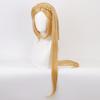 2pcs Sets Anime Wig Princess Golden Braid Wigs Long Heat Resistant Synthetic Hair Cosplay Wigs +Elf Ears