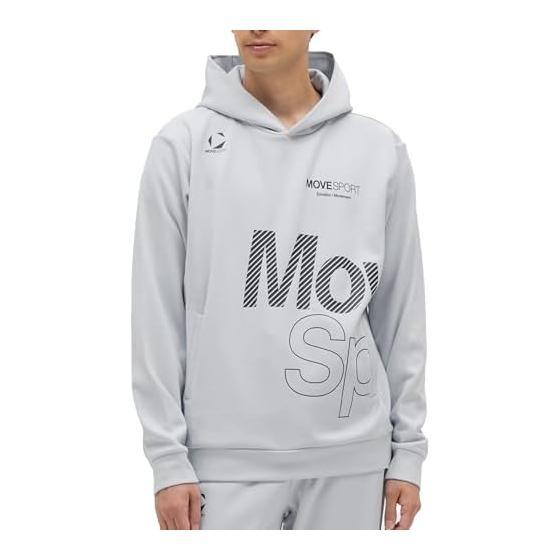 MOVESPORT Свитшот с начесом Descente, большой логотип, капюшон, эластичный, для тренировок, бега, ходьбы, мужской, унисекс, взрослый