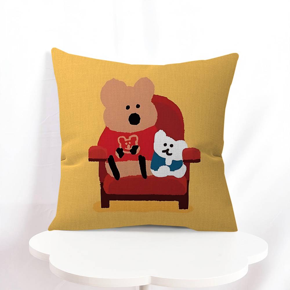 

D-Dinotaeng Наволочка для подушки Квокка Декоративная подушка Чехол для дивана Домашний декор Наволочки 16x16Inch