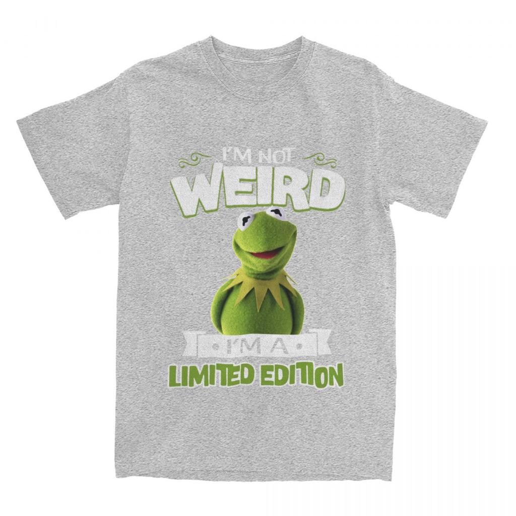 Miniso Muppet Kermit Frog Im Not Weird Im A Limited Edition TShirt Men Women O Neck Cotton T Shirts Short Sleeve Clothing