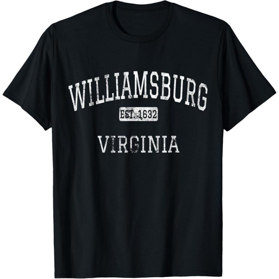 Williamsburg Virginia VA Vintage T-Shirt XXXXXL чёрный