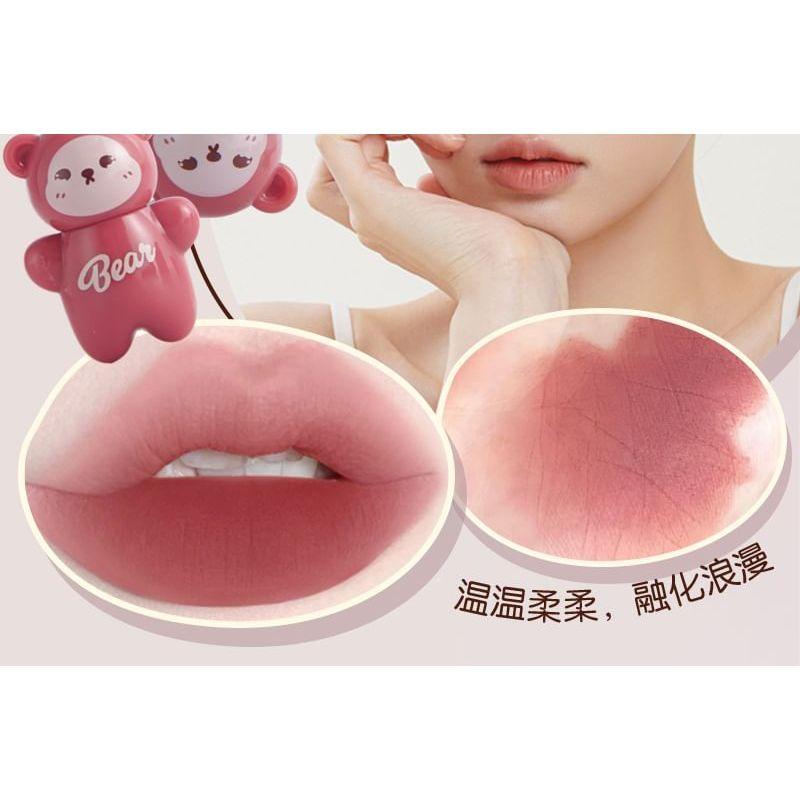 MANSLY - Kuscheliger Bären Schlüsselanhänger Luftiger Nebel Lippen-Schlamm - 4 Farben