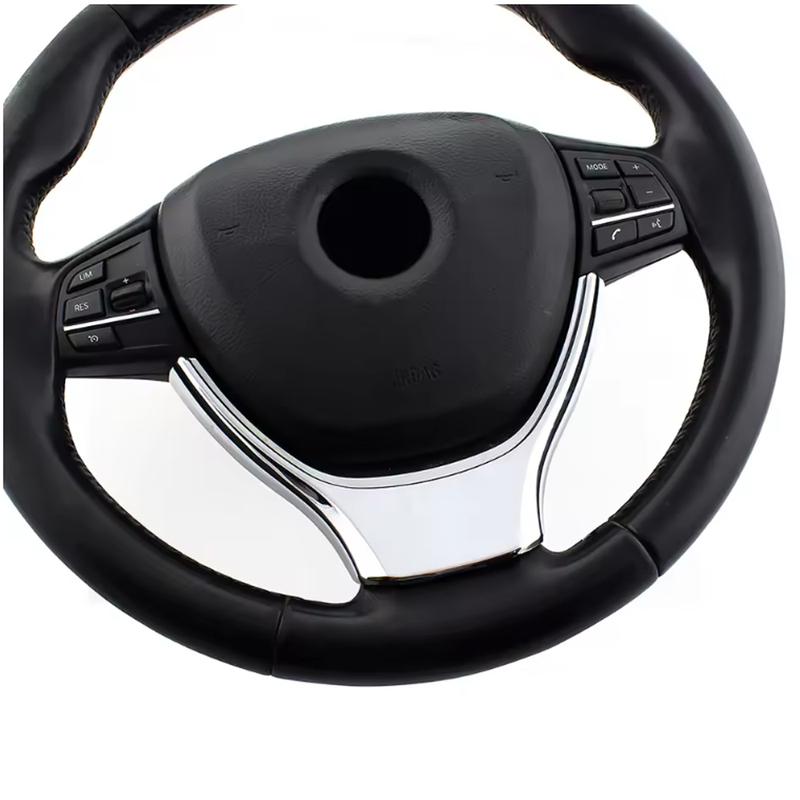 For BMW 5 Series GT 2010-2017 for BMW 7 Series 2009-2015 ABS Car Steering Wheel Button Decoration Frame Trim Assecories