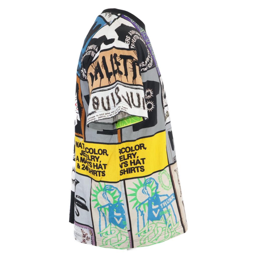 Louis Vuitton [Excellent Condition/24 Stainless Steel] 1AFB83 LV Fanzine Motif Graphic Art Design Short Sleeve T-Shirt/ Tops S multicolorUsed