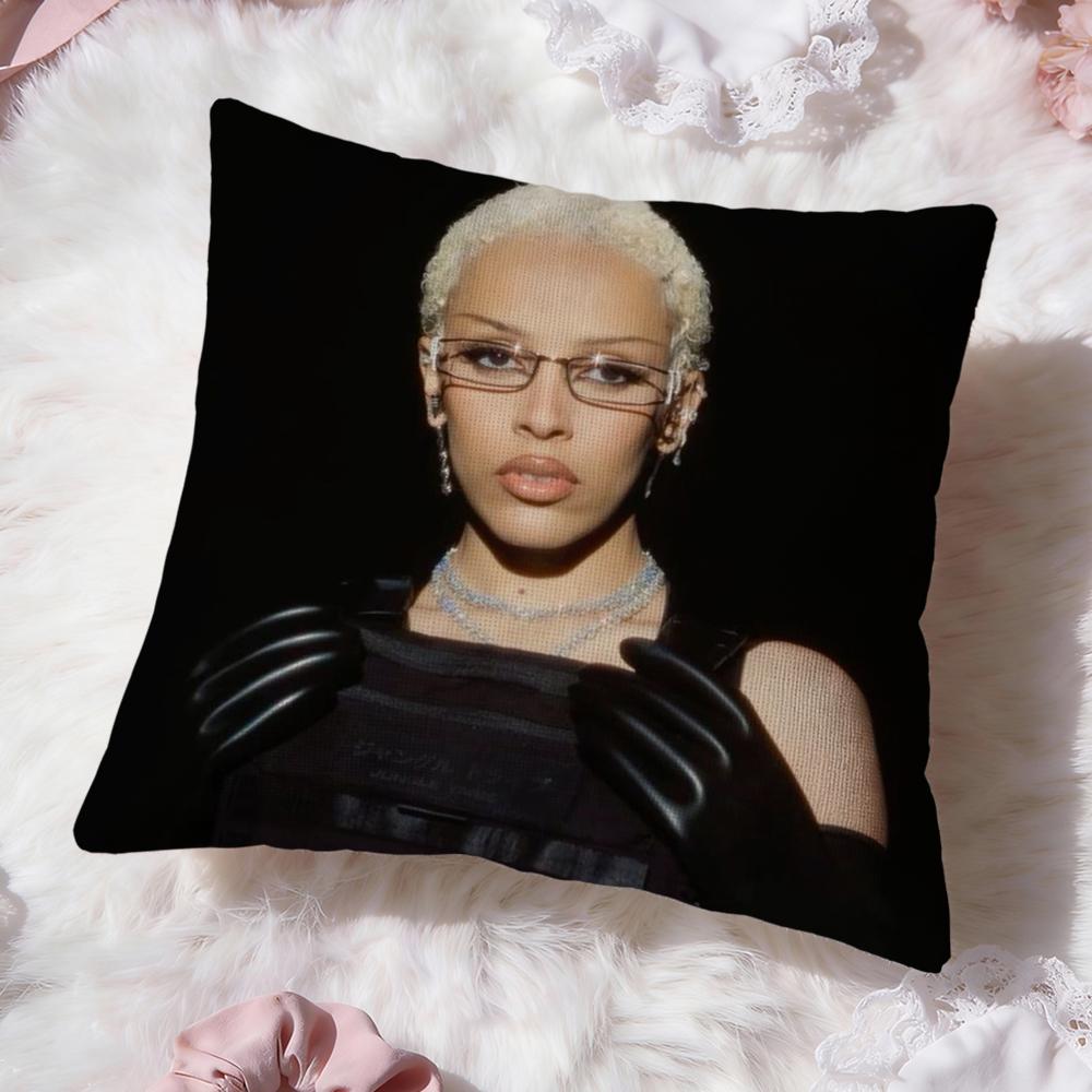 Singer D-Doja CatS Cushion Cover Premium Comfort Reversible Pillow Cove -Two in One Design for Any Room & Car Interior
