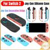 Para NS 2 para Switch 2 Controladores Joy-Con Empuñaduras de Silicona Cubiertas Estuche Protector para Switch 2 Controladores Izquierdo y Derecho Tiras Decorativas