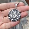 Necklace Retro Mage Round Brand Trend Hip-hop Punk Pendant