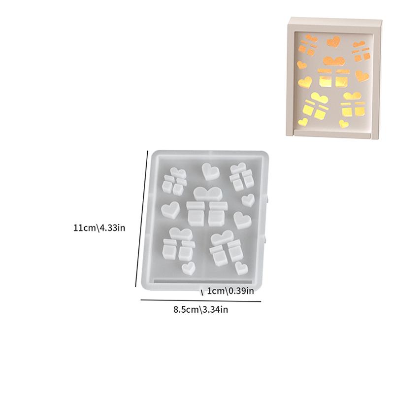 

1 шт. форма из смолы, поделки ручной работы, коробка для хранения, рождественская прямоугольная силиконовая форма, праздник, доступно несколько вариантов F