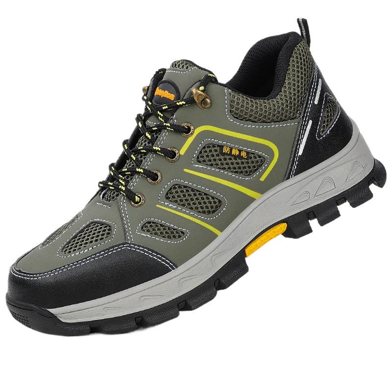 Anti-static Shoes, Men's Anti-smashing, Anti-piercing, Dust-free Workshop Safety, Steel Head Protection, Labor Insurance Shoes, Wear-resistant Shoes