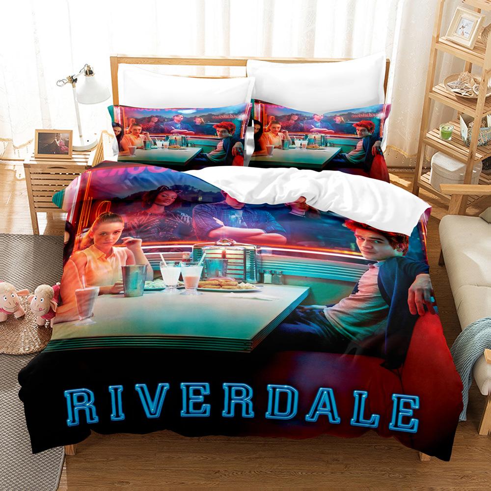 TV R-Riverdale Bedding Set Archie Andrews Betty Cooper Duvet Cover Bed Set Quilt Cover Pillowcase For Girls Boys Teen Decor