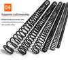 65MN Strong Compression Spring Steel Mechanical Cylindrical Spiral Coil Rotor Return Force Diameter 0.5mm 1.0mm Length 100-500mm