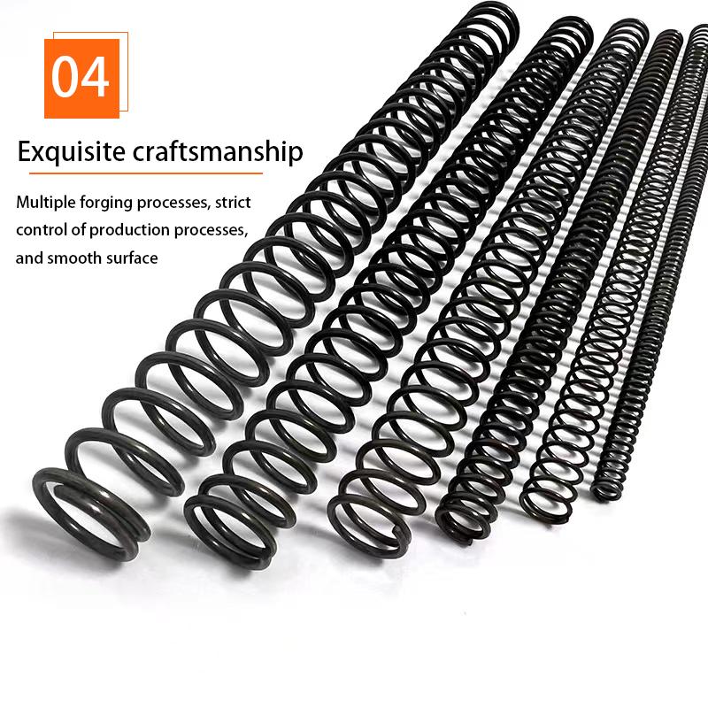 65MN Strong Compression Spring Steel Mechanical Cylindrical Spiral Coil Rotor Return Force Diameter 0.5mm 1.0mm Length 100-500mm