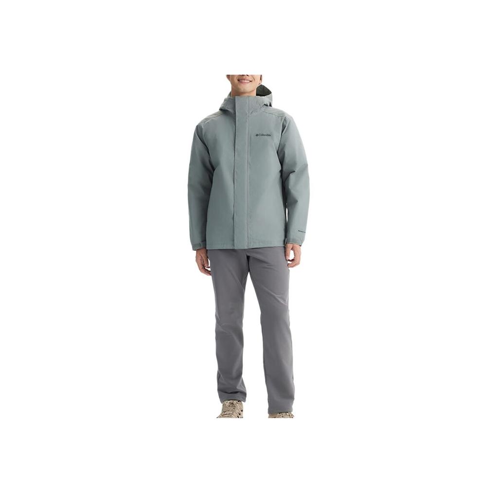 Columbia Omni-Heat 3-In-1 Hooded Zipper Fashion Duck Down Insulated Waterproof Warm Reflective Jacket Men jackets Gray XE5798-342