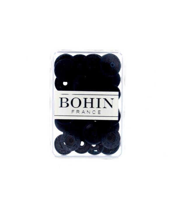 Bouton pression - BOHIN - 13mm - Couleur: Bleu marine - Plastique - Magique