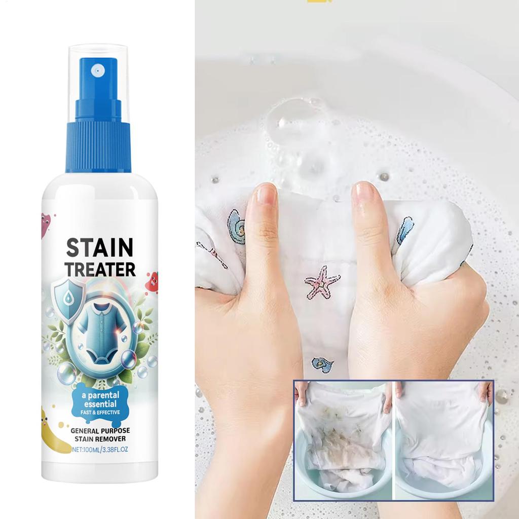 100ml Baby Clothes Stain Remover Clothing Fabric Cotton Linen Underwear  Laundry Spot Cleaner Liquid Detergent for Oil Grease