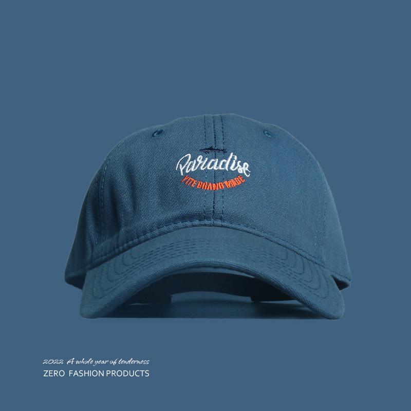 Retro baseball caps for men and women show their faces, soft top caps, summer Ins trendy brand caps, autumn and winter hat trends