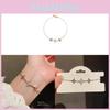 Korean Style Zircon Star Charm Bracelet With Silver Finish For Summer Fashion