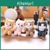 Realistic Cat Plush Keychain With Ultra Soft Pp Cotton Bag Charm Gift For Girls