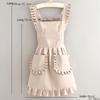 1 Stilvolle Koreanische Mode Schürze Prinzessin Schürze Leinwand Wasserdicht Esszimmer Schürze Mit Taschen Polyester Schürze Für Frauen Einfach S