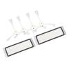 Vacuum Filter Side Brush Set Effective Cleanup Optimum Performance Long Life ABS Rubber for S50 S51