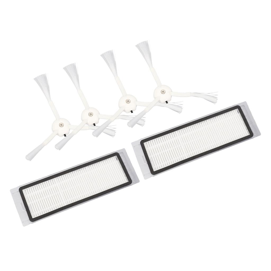 Vacuum Filter Side Brush Set Effective Cleanup Optimum Performance Long Life ABS Rubber for S50 S51