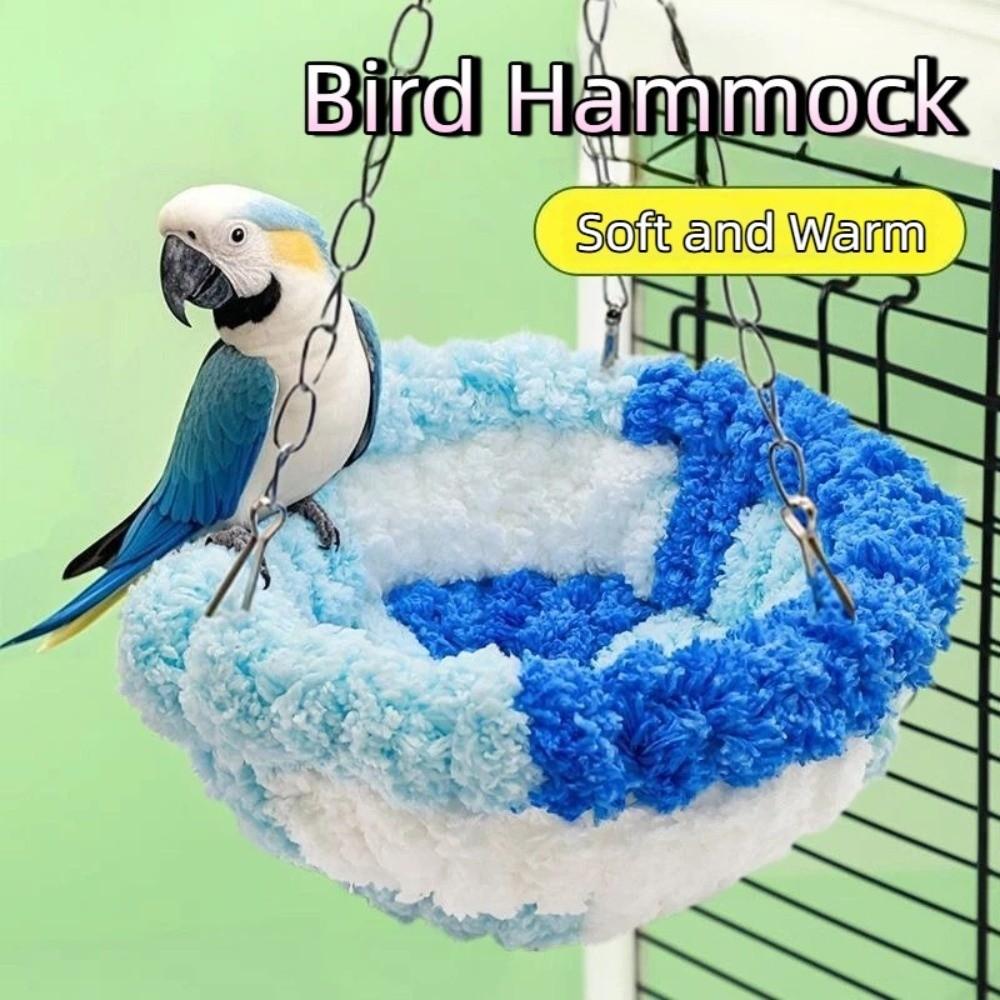 Hanging Bird Hammock Comfortable Bird Cage Swing New Warm Bird Nest Pet Supplies